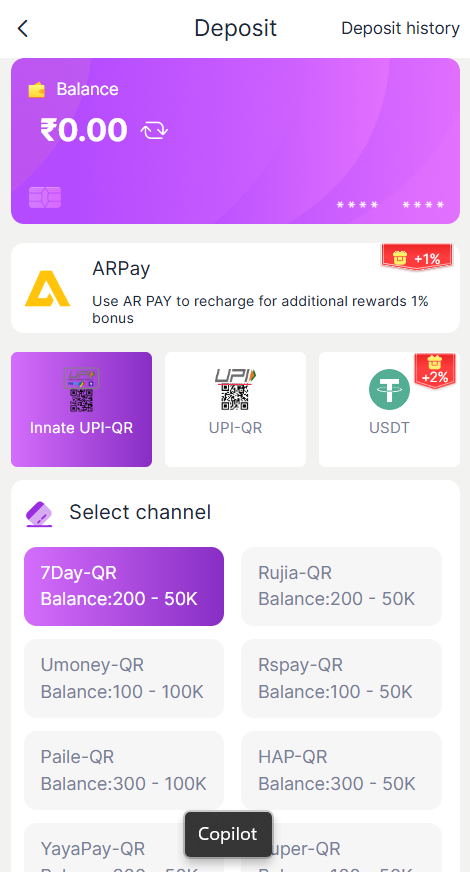 NN Games Deposit